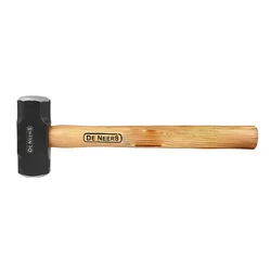 De Neers 1 Kg Carbon Steel Sledge Hammer with Wooden Handle 